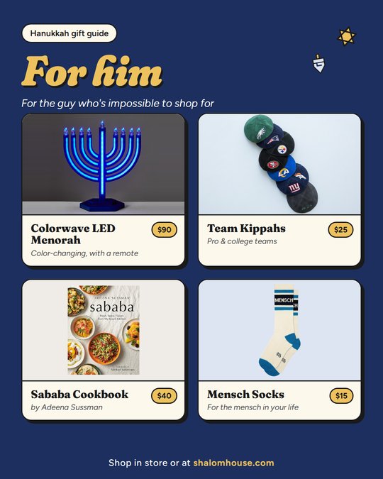 Hanukkah gift guide slide 3 of 5