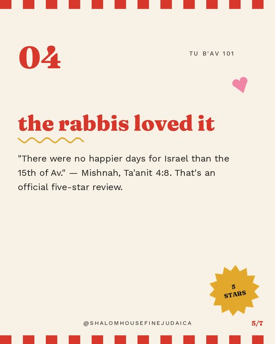 Tu B'Av 101 slide 5 of 7